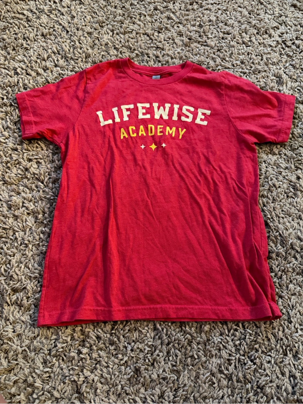 Next Level Apparel Red 'Lifewise Academy' Kids Tee size 8